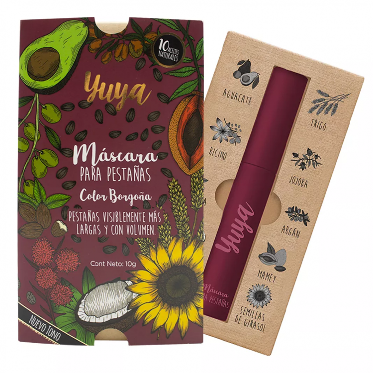 Mascara De Pestañas Color Borgoña YUYA